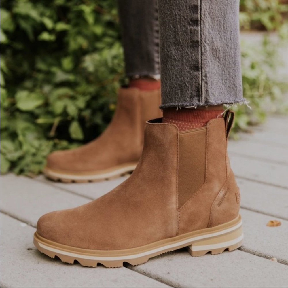 Sorel Lennox chelsea boots new